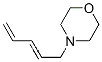 Molecular Structure of 51180-43-9 (Morpholine,  4-(2,4-pentadienyl)-  (9CI))